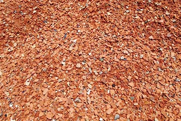 瓦チップ・ルーフチップ（赤）サイズ：0㎜～5㎜