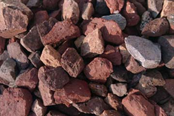 レンガチップ:25㎜~15㎜